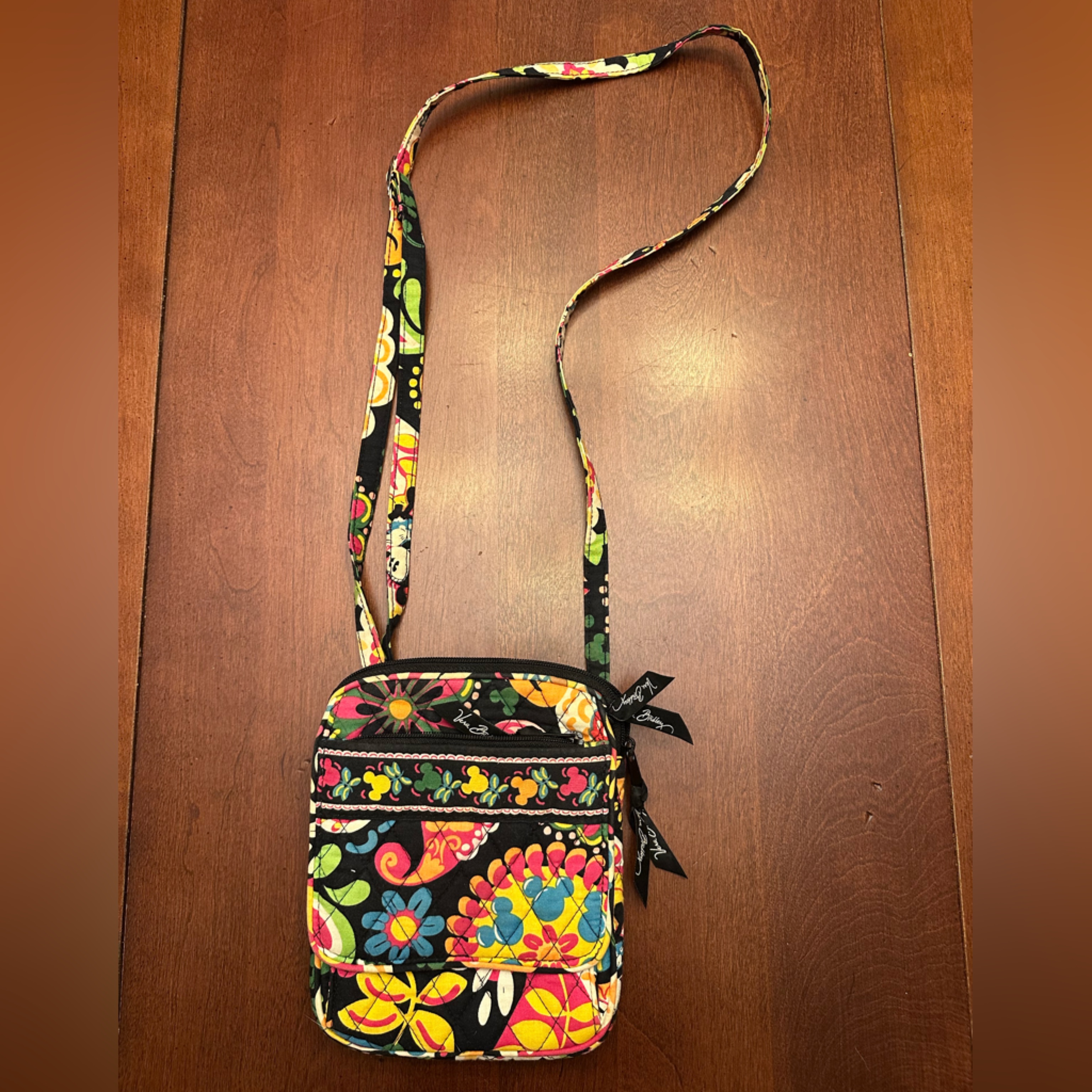 Vera Bradley Disney Parks Midnight With Mickey Mini Hipster Crossbody Bag